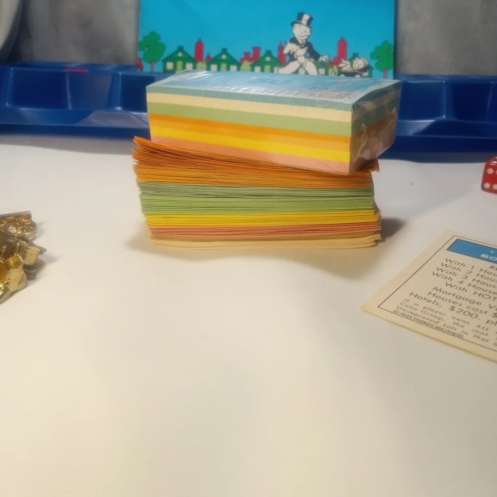 VINTAGE 1985 Monopoly Deluxe 50th Anniversary Restoration Kit Gold Pieces & More
